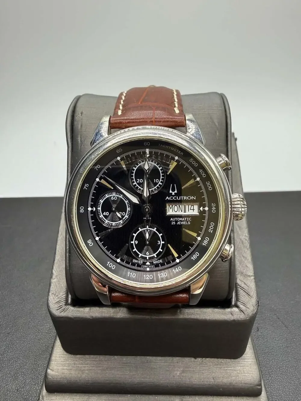 Bulova Accutron Chronograph Automatic Gemini Watch C899183 SPB-TS 371851